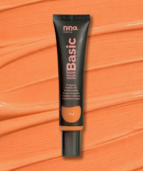 base líquida nina makeup matte basic cor 7