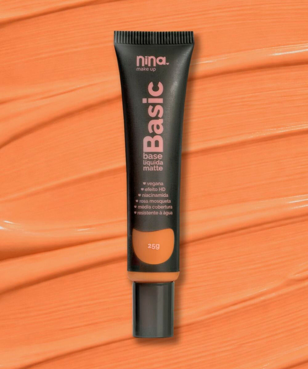 base líquida nina makeup matte basic cor 7