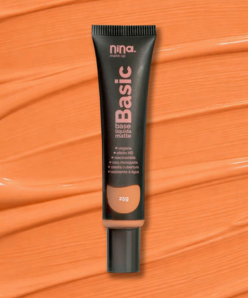 base líquida nina makeup matte basic cor 9