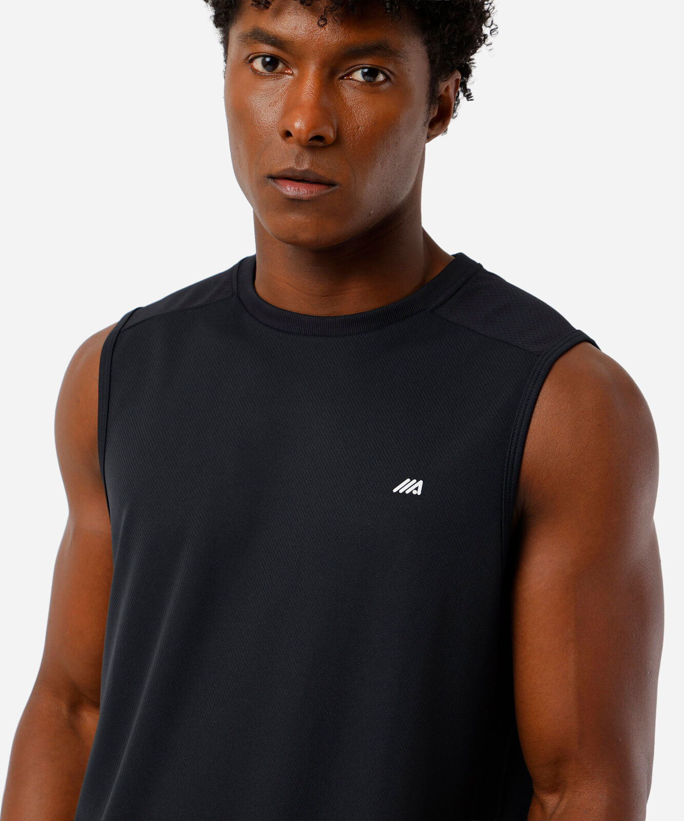 regata machão masculina esportiva ace com recorte preto