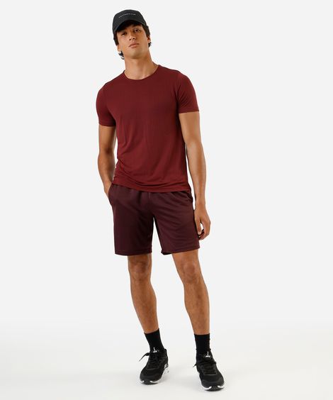 bermuda masculina cea sports texturizada vinho