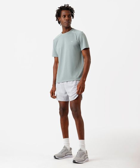 camiseta masculina esportiva com recorte verde