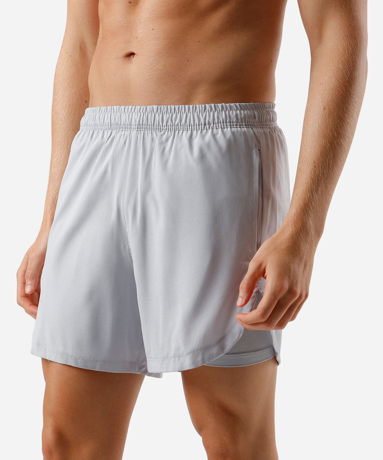 shorts masculino esportivo cinza