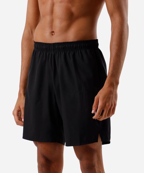 short masculino esportivo com bermuda interna preto