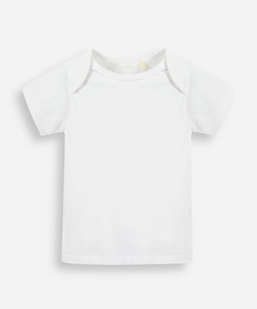 jardineira infantil com bordado e camiseta azul