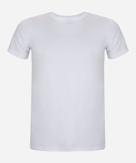 camiseta juvenil de algodão manga curta off white