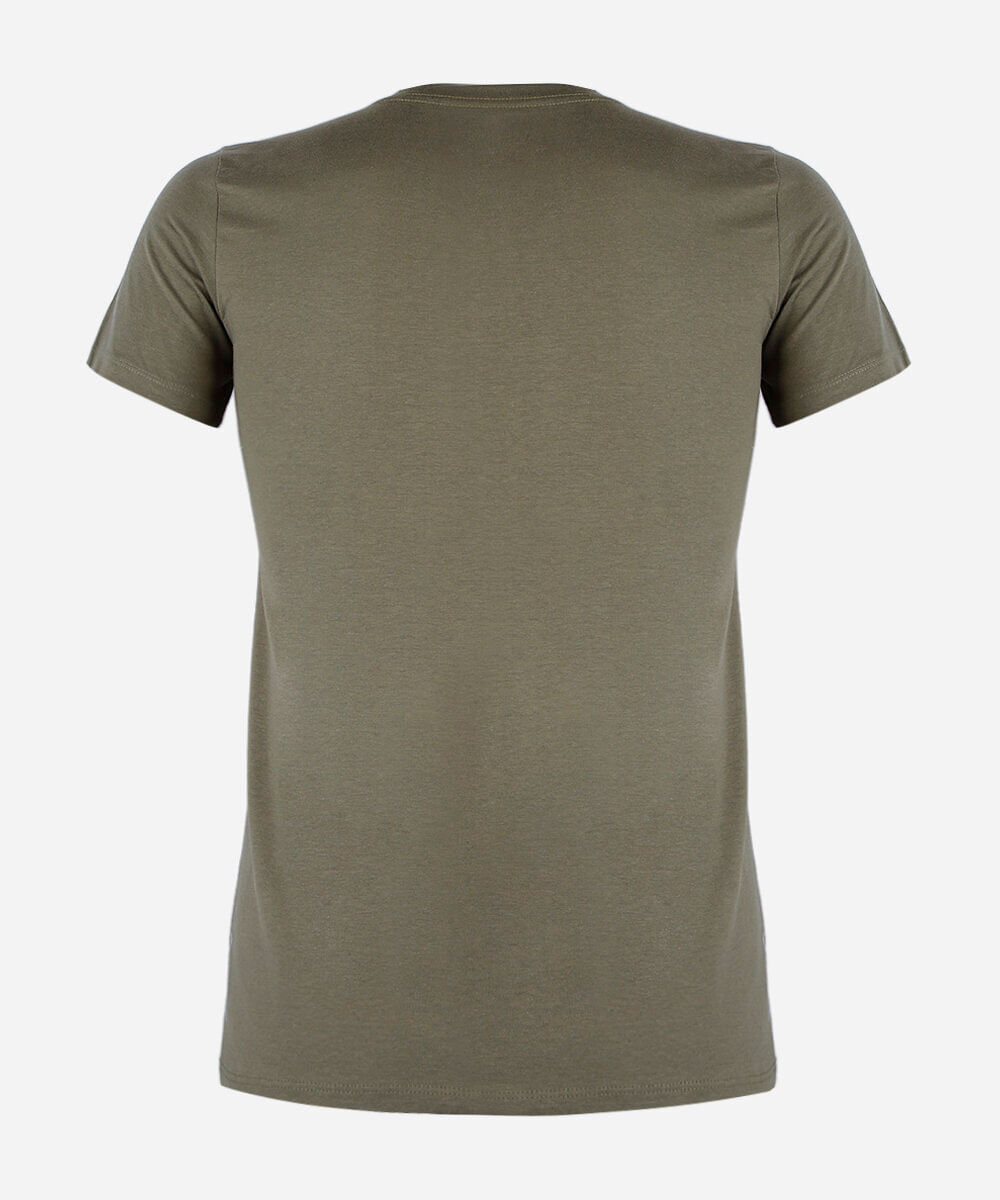 camiseta juvenil de algodão manga curta verde