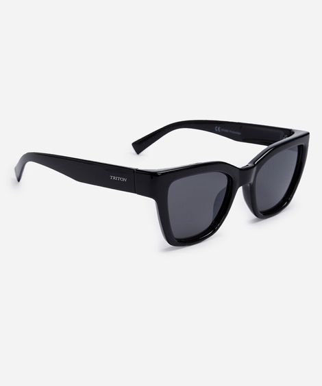 óculos de sol quadrado triton feminino preto