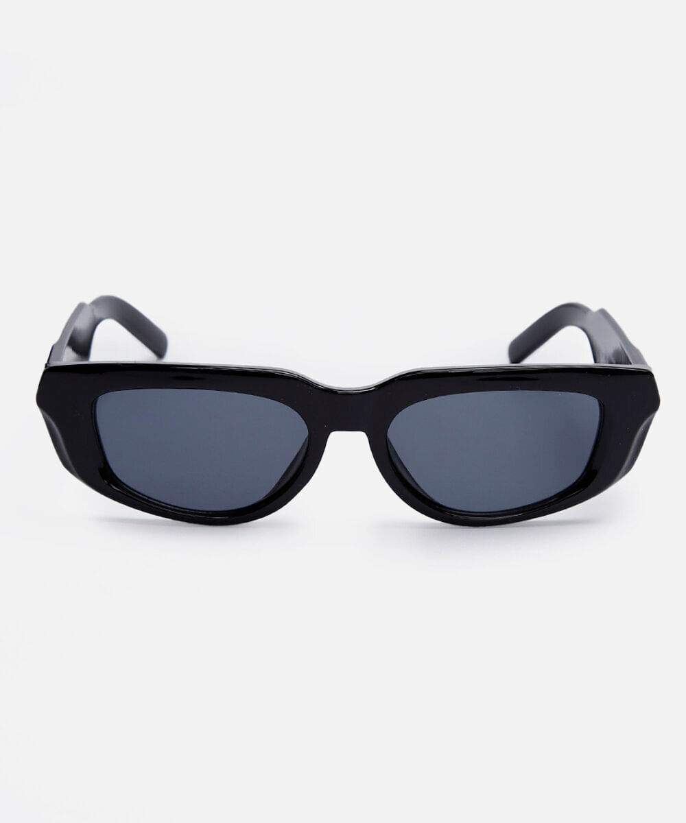 óculos de sol oval triton feminino preto
