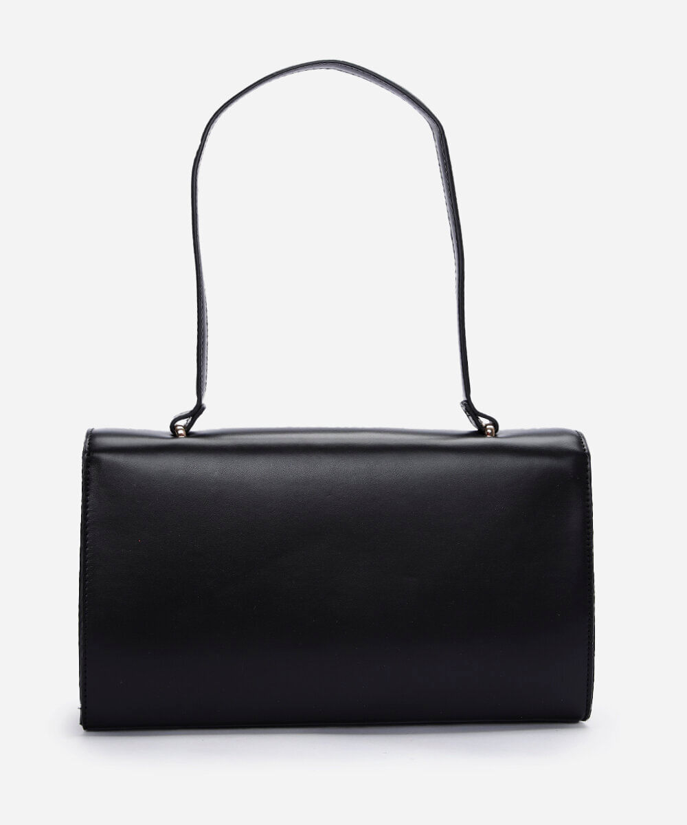 bolsa shoulder estruturada preta