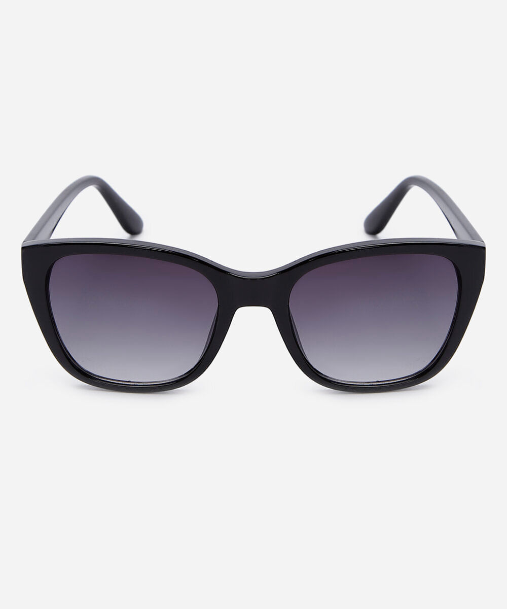 óculos de sol feminino gatinho de acetato preto