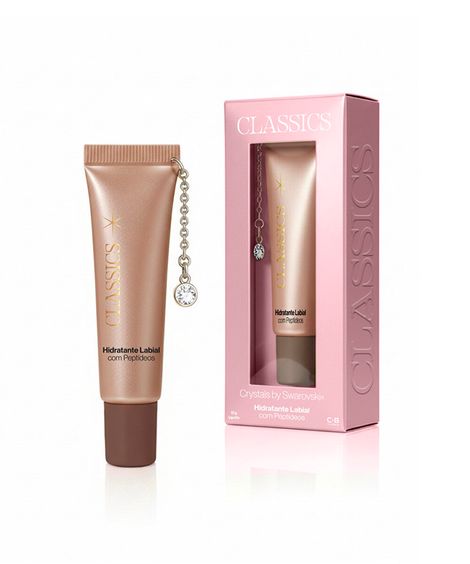 hidratante labial cia beauty by sabrina sato classiscs crystals by swarovski com peptídeo vanilla 10g