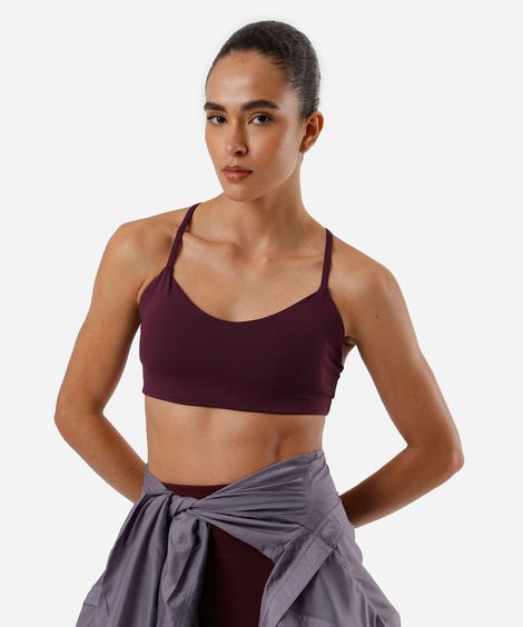 top alça fina nos roxo