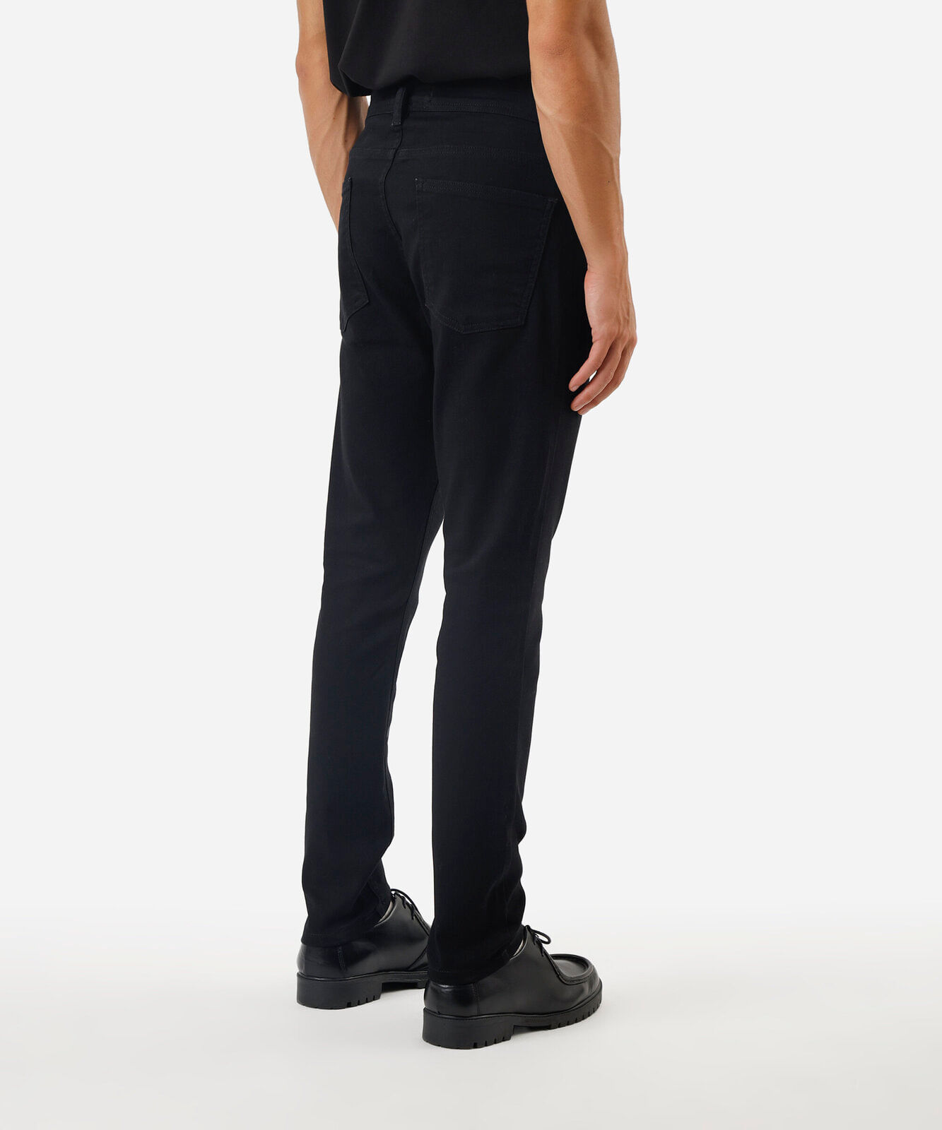 calça masculina super skinny preta