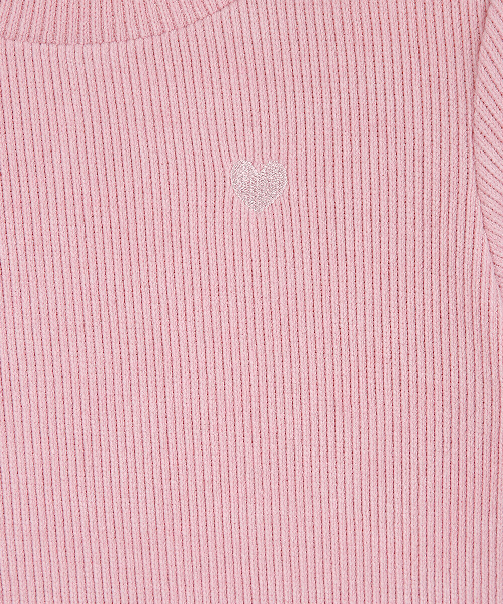 vestido infantil de veludo cotelê manga longa rosa