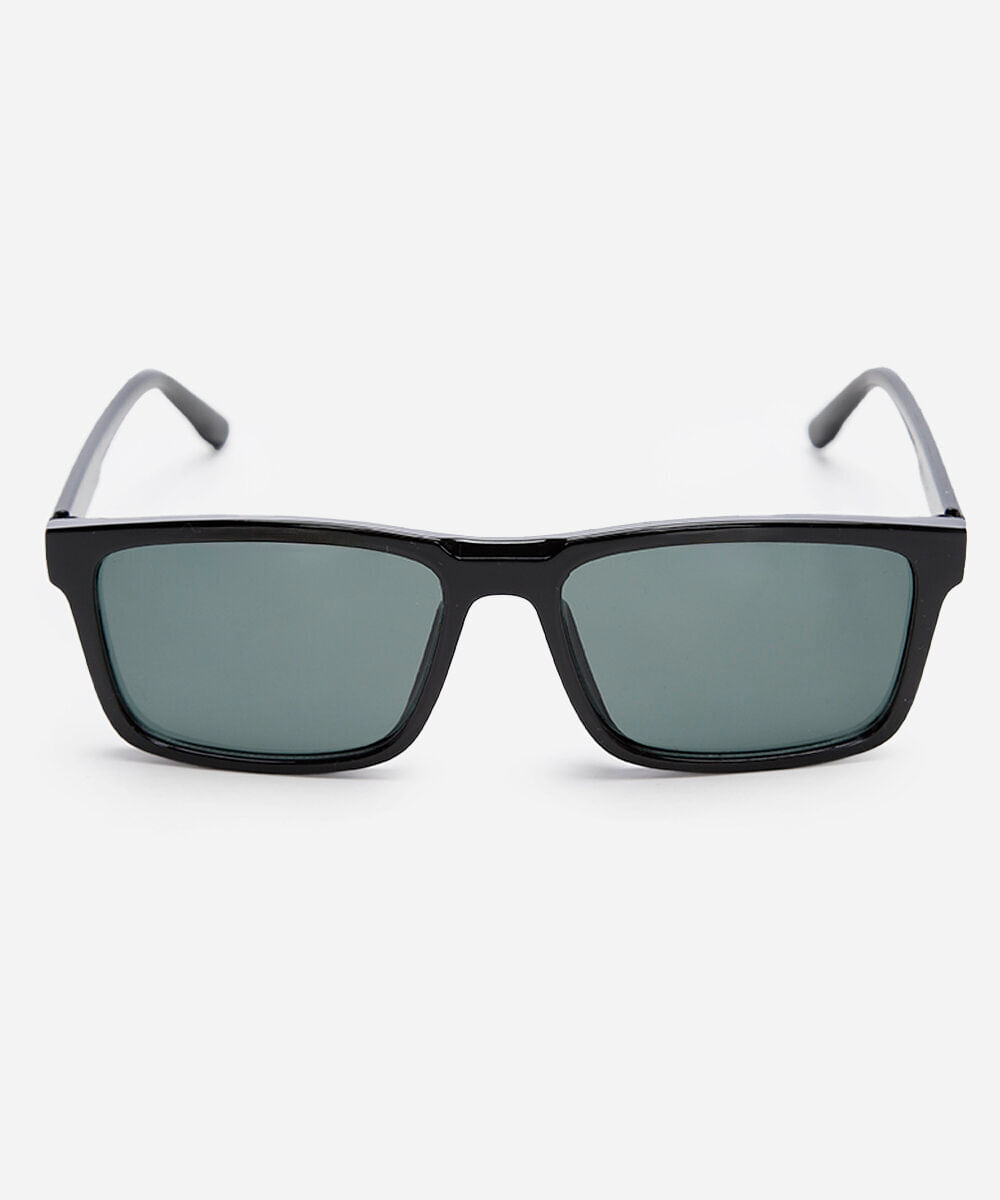 óculos de sol masculino quadrado de acetato triton preto