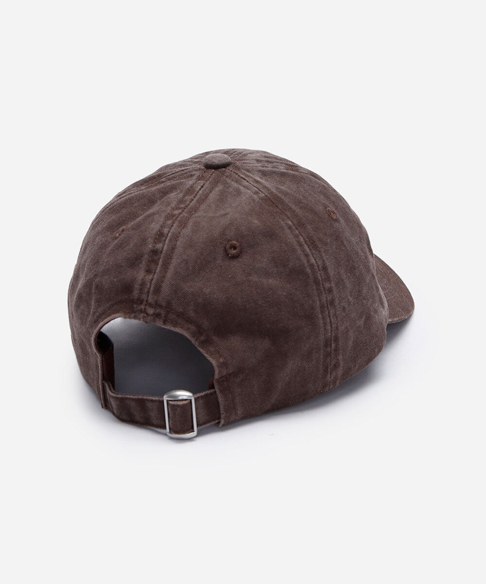 boné com aba curva estonado com bordado daily vibe marrom