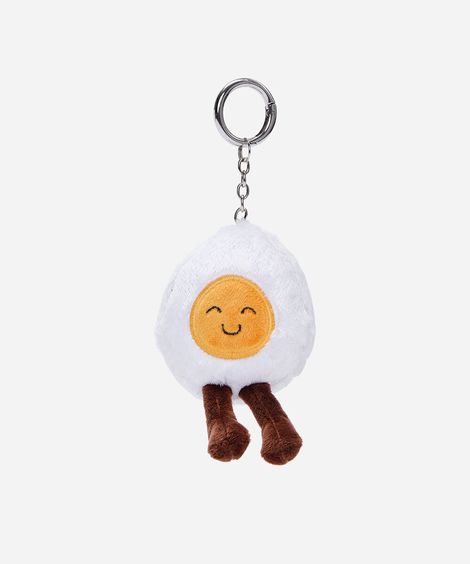 chaveiro bag charm ovo frito colorido