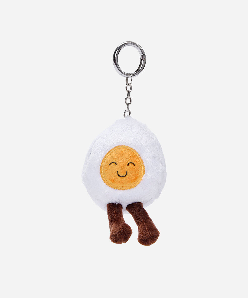 chaveiro bag charm ovo frito colorido