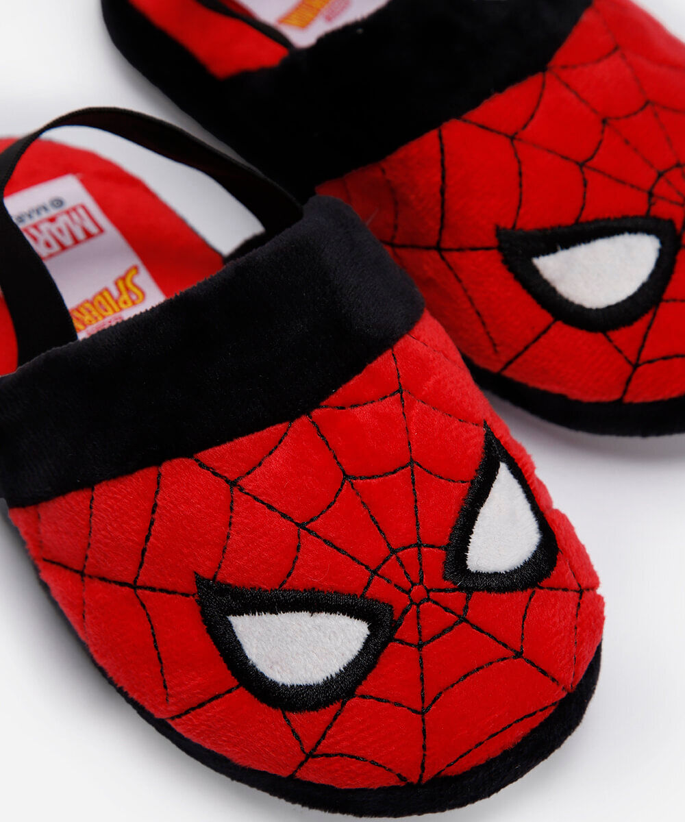 pantufa infantil homem aranha vermelha