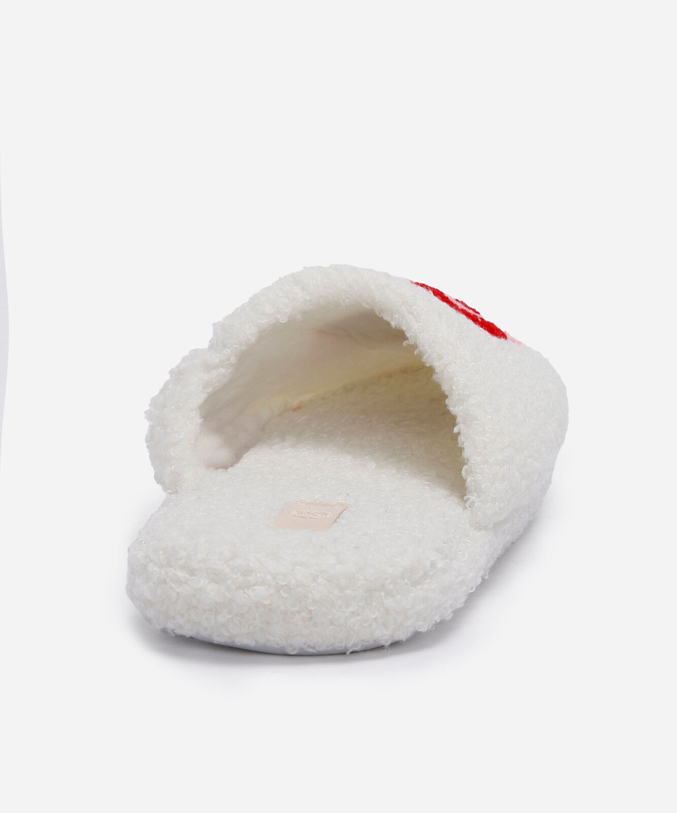 pantufa texturizada love off white