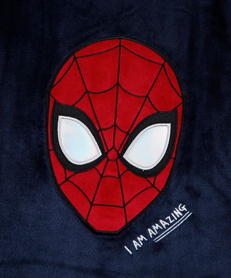 pijama infantil de pelúcia homem aranha azul