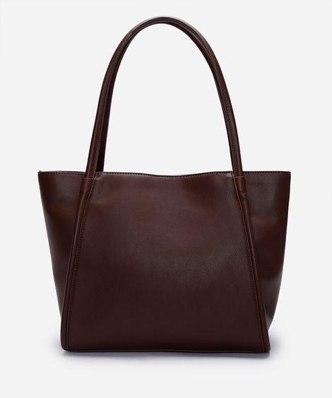 bolsa shopper estruturada marrom