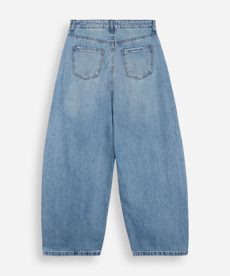 calça jeans juvenil balloon azul