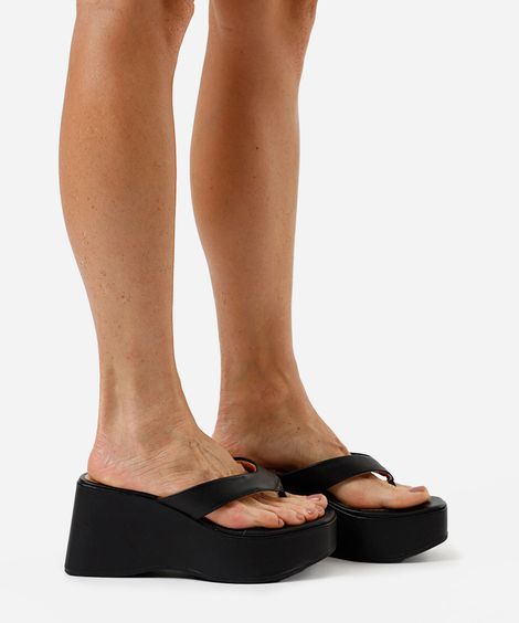 tamanco plataforma vizzano preto