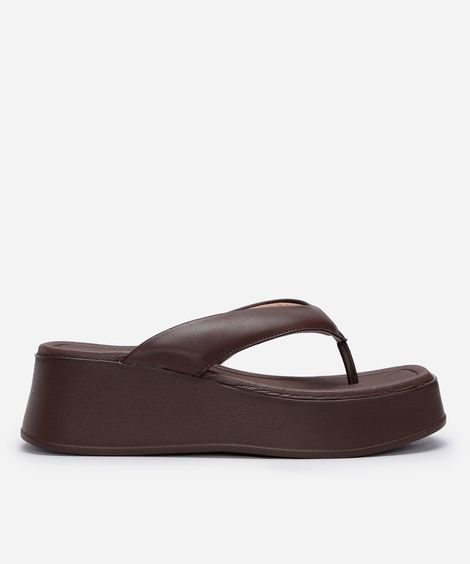 tamanco plataforma beira rio marrom