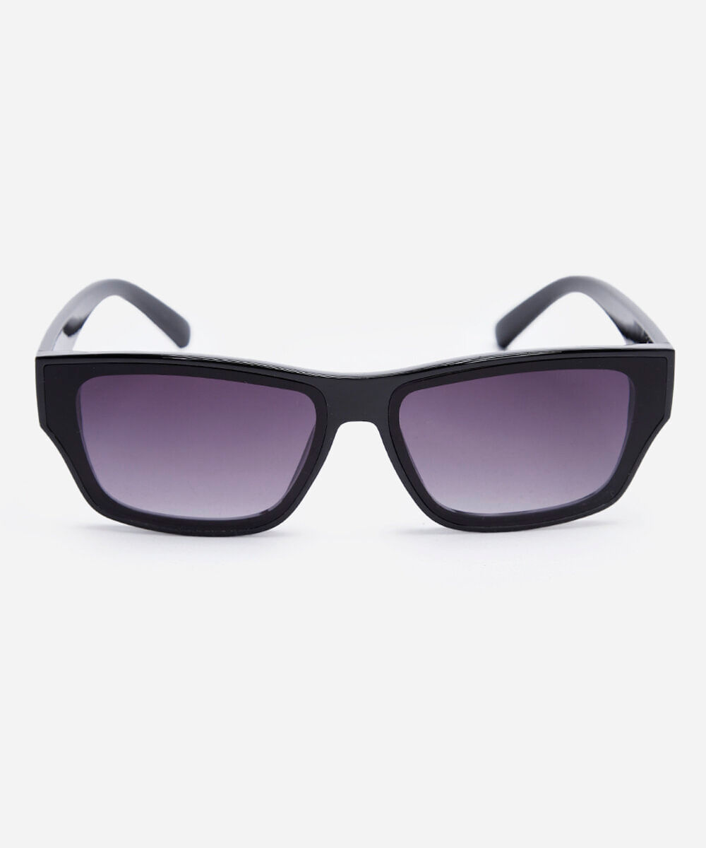 óculos de sol masculino quadrado de acetato triton preto