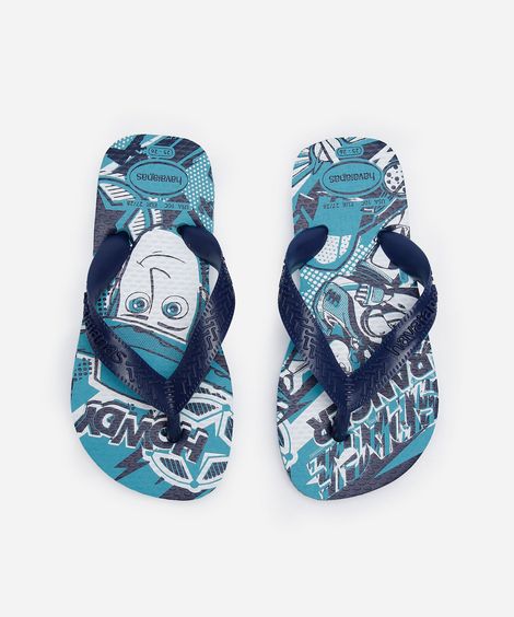 chinelo infantil havaianas toy story azul