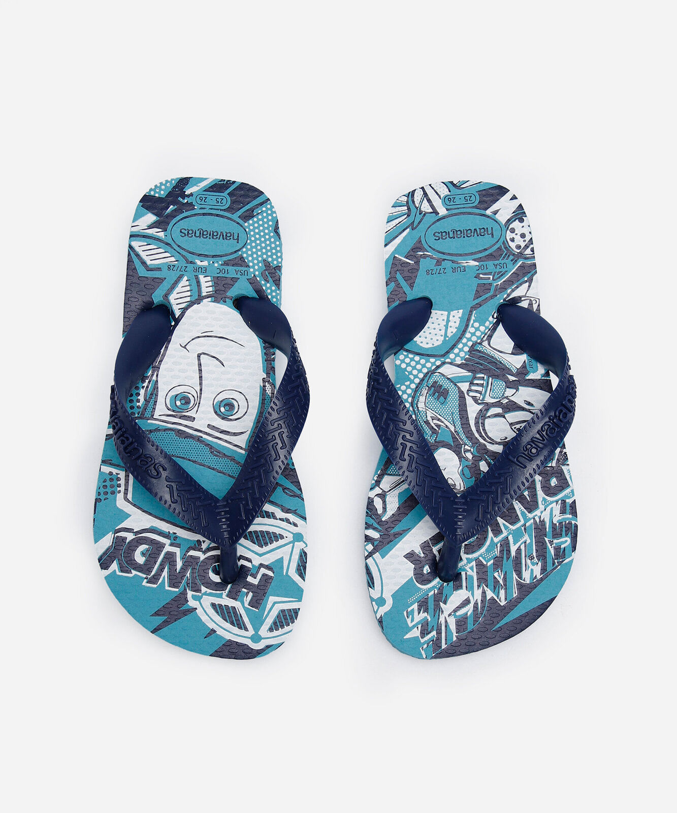 chinelo infantil havaianas toy story azul