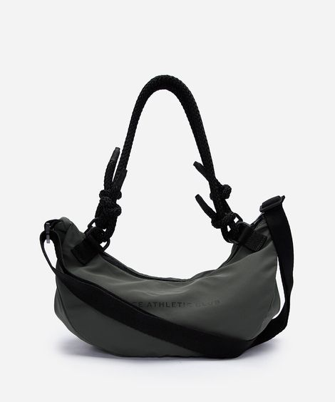 bolsa transversal meia lua com corda ace verde