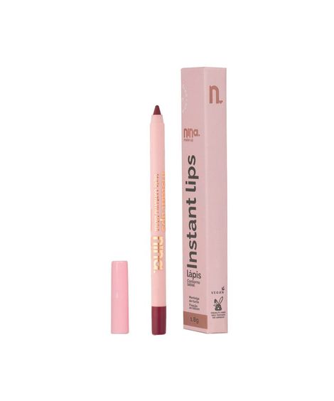 lápis labial nina makeup contorno instant lips princípio
