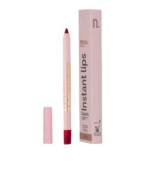 lápis labial nina makeup contorno instant lips rubi