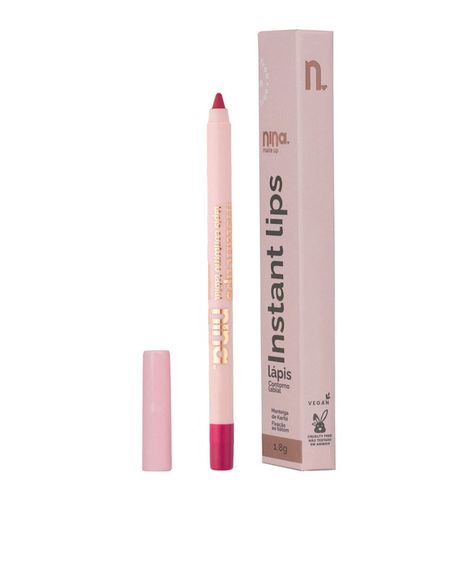 lápis labial nina makeup contorno instant lips infinito