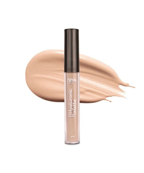 corretivo líquido nina makeup hyaluronic matte cor 1