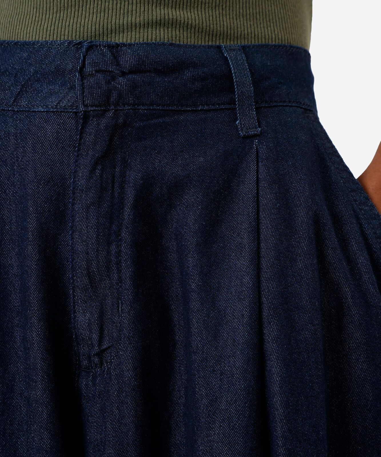calça aladim feminina jeans cintura alta azul