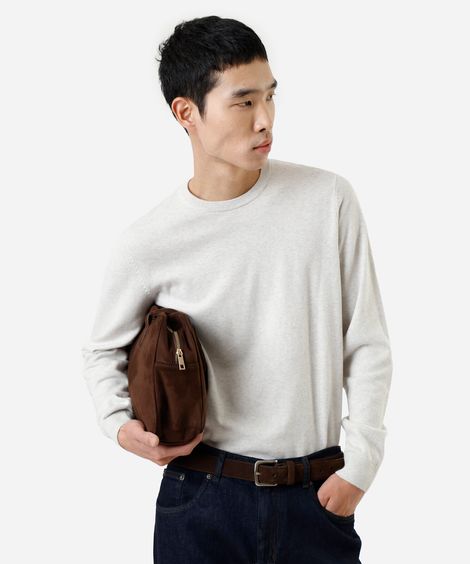 suéter masculino de tricot off white