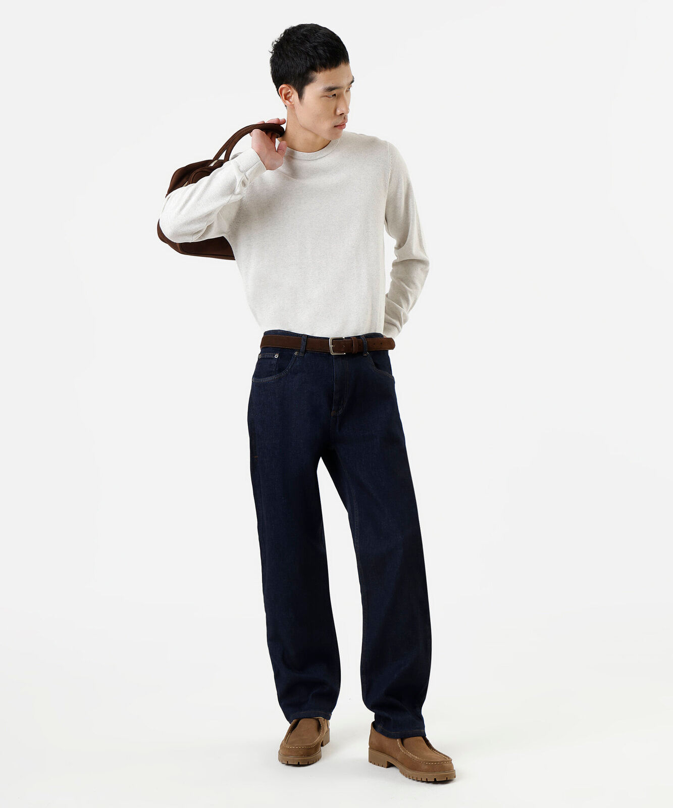suéter masculino de tricot off white