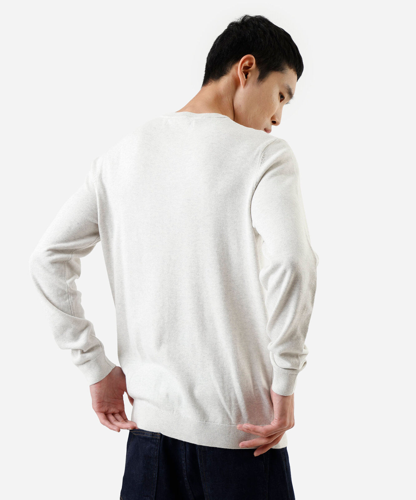 suéter masculino de tricot off white