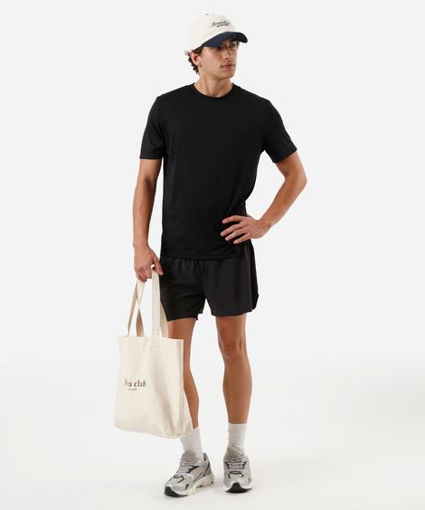 camiseta esportiva masculina preta