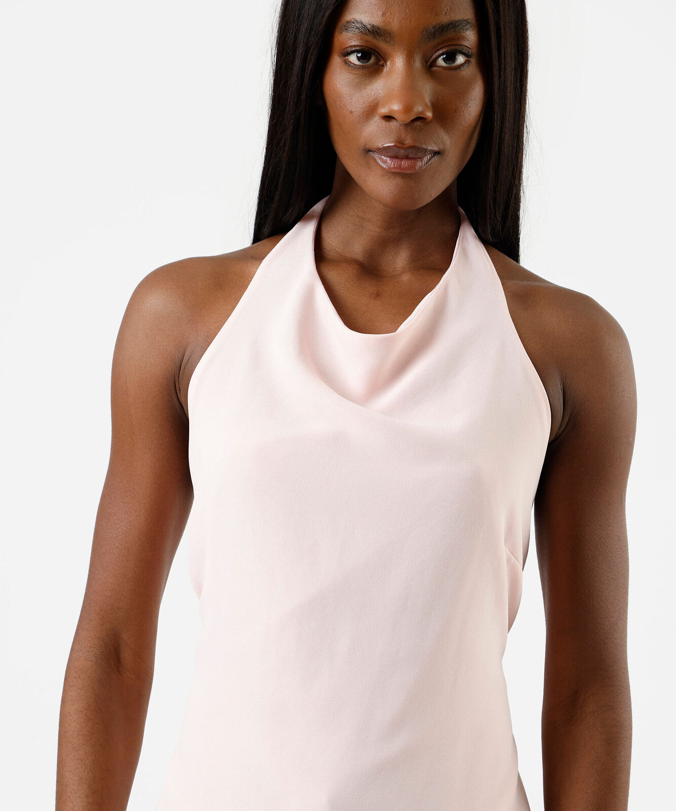 blusa frente única feminina com amarração rosa