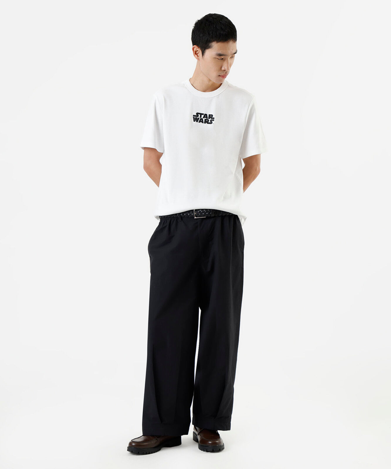 camiseta masculina com algodão star wars off white