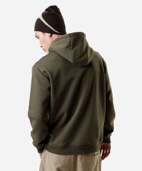 blusão masculino de moletom com capuz verde