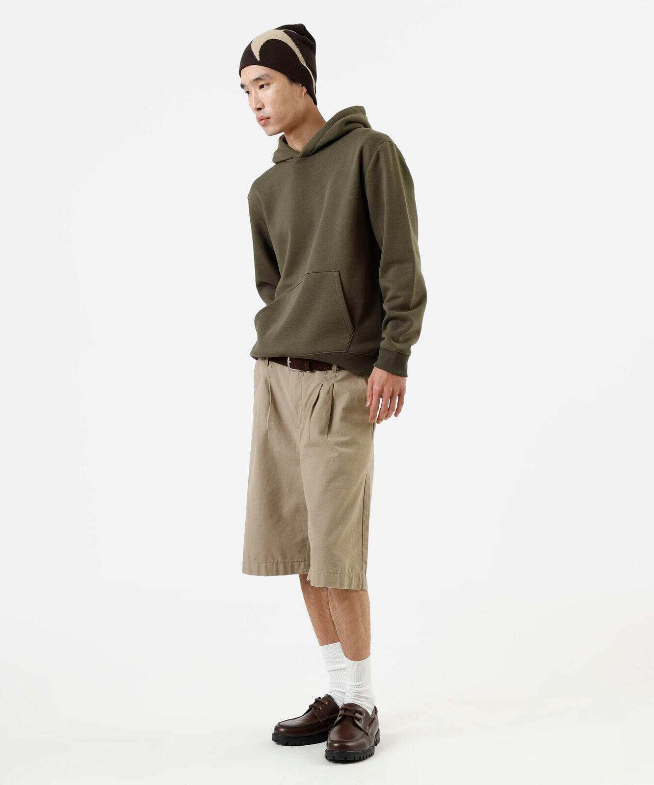 blusão masculino de moletom com capuz verde
