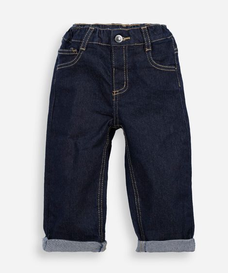 calça baggy infantil jeans azul