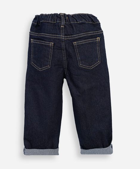 calça baggy infantil jeans azul
