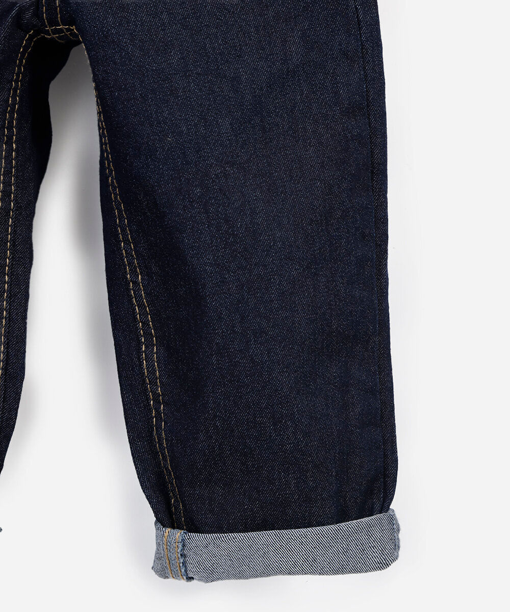 calça baggy infantil jeans azul